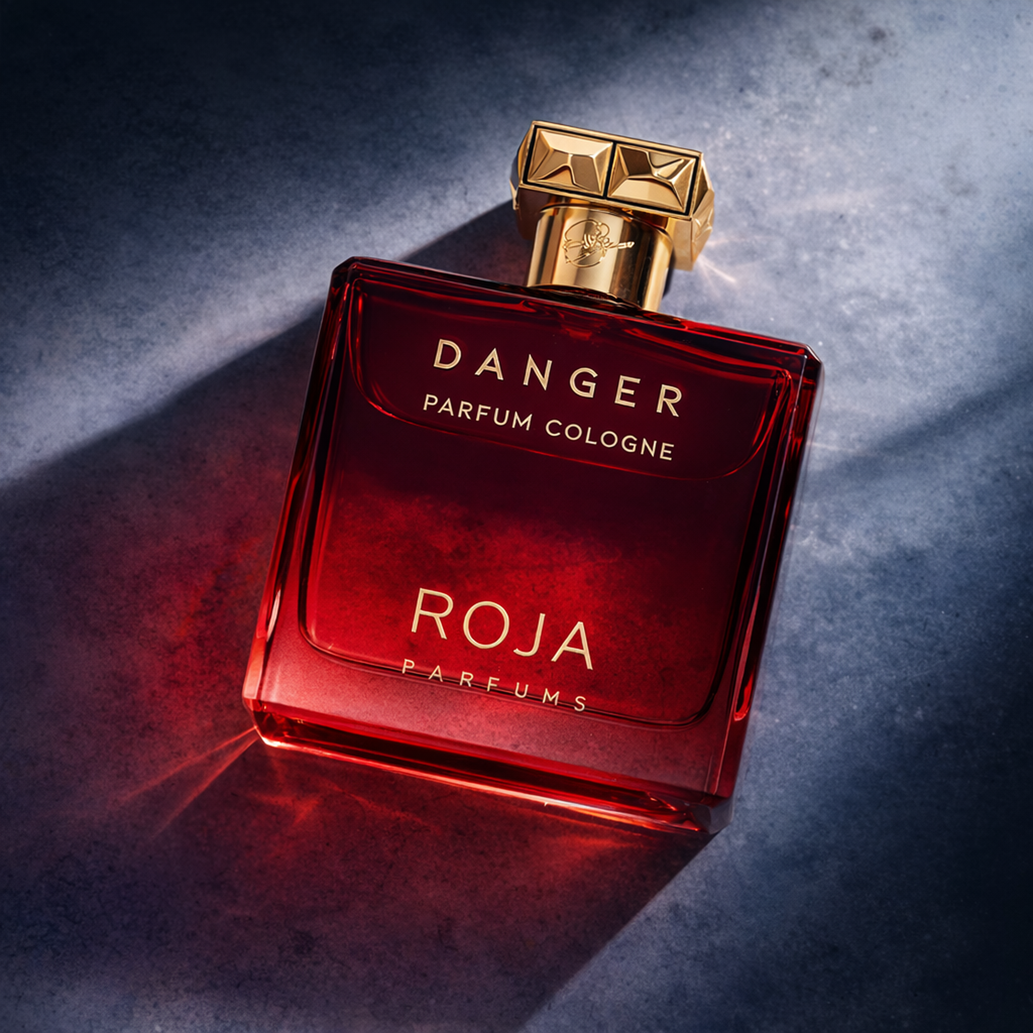 Roja Parfums Danger Pour Homme Parfum angled still-life gallery showcase