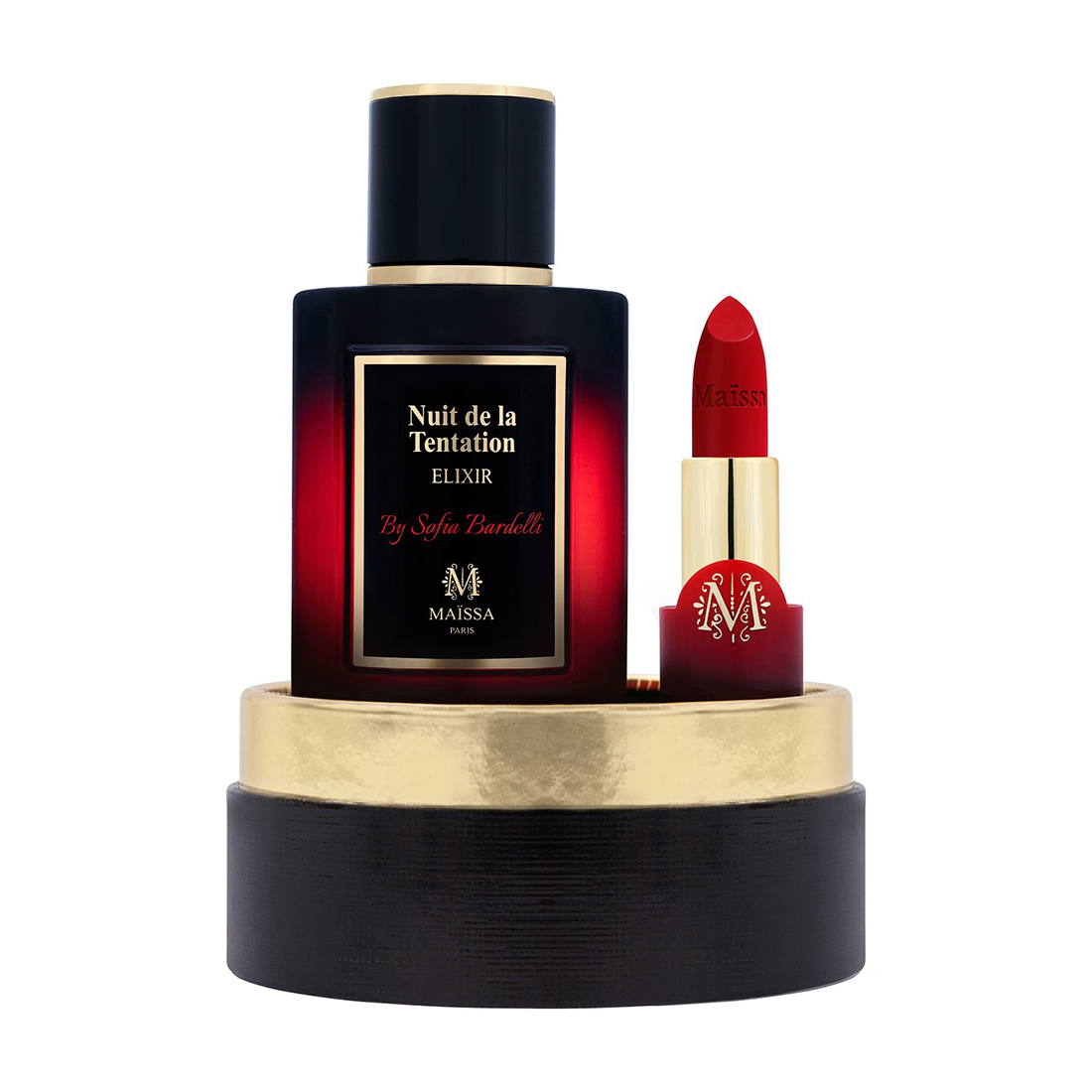 Maissa Nuit De La Tentation Elixir EDP Lipstick Set for Women