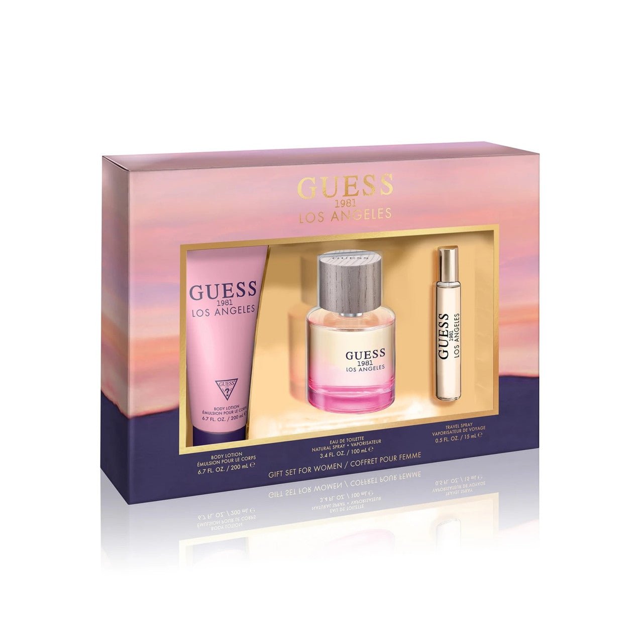Guess 1981 Los Angeles EDT Body Lotion Set for Women | My Perfume Shop