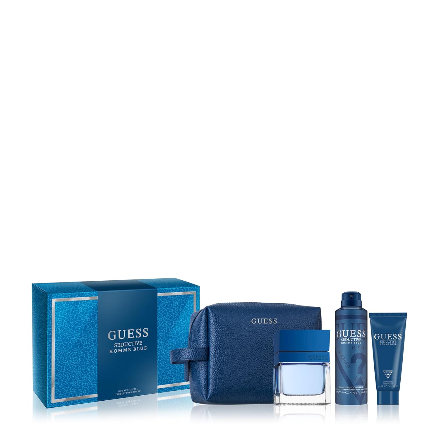 Guess Seductive Homme Blue EDT Gift Set for Men | My Perfume Shop