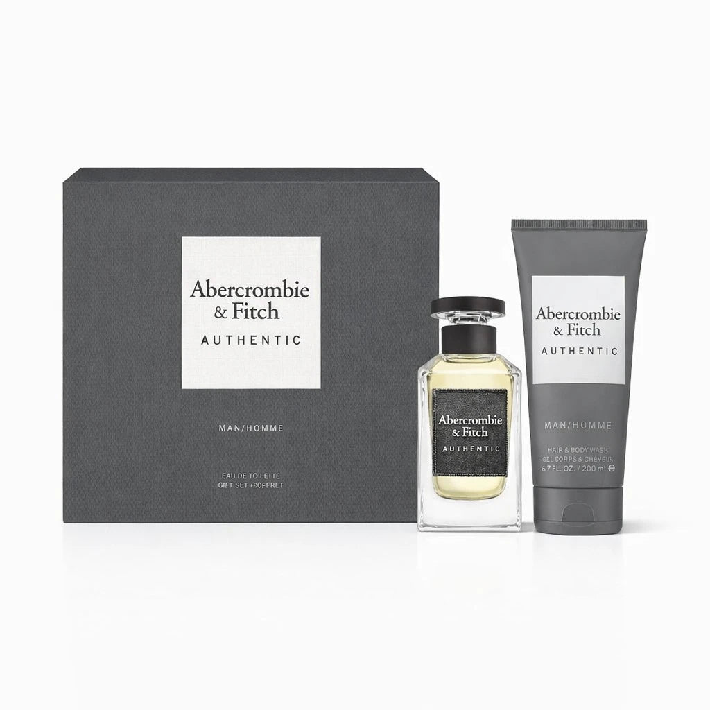 Abercrombie & Fitch Authentic EDT Hair & Body Wash Gift Set for Men OpenAI studio hero