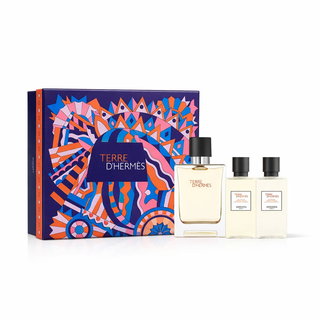 Hermes Terre D'Hermes EDT Aftershave Lotion & Shower Gel Gift Set for Men OpenAI studio hero